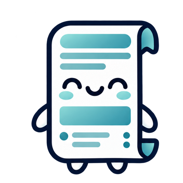 The Receipt, Please. smiling receipt mascot